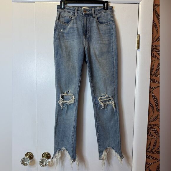 L'AGENCE High Line High Rise Skinny Jean Desert Light Destruct Women’s Size 26 - Picture 5 of 11